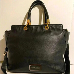 Marc by Marc jacobs black leather satchel bag